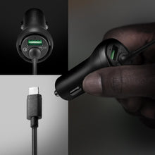 Load image into Gallery viewer, Qualcomm Quick Charge 3.0 Built-in USB-C Car Charger
