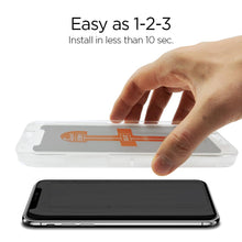 Load image into Gallery viewer, iPhone XR Screen Protector EZ FIT GLAS.tR Privacy
