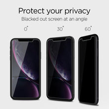 Load image into Gallery viewer, iPhone XR Screen Protector EZ FIT GLAS.tR Privacy
